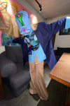 Walter Van BeirendonCK Star Shirt AW22-23 6006 Blue